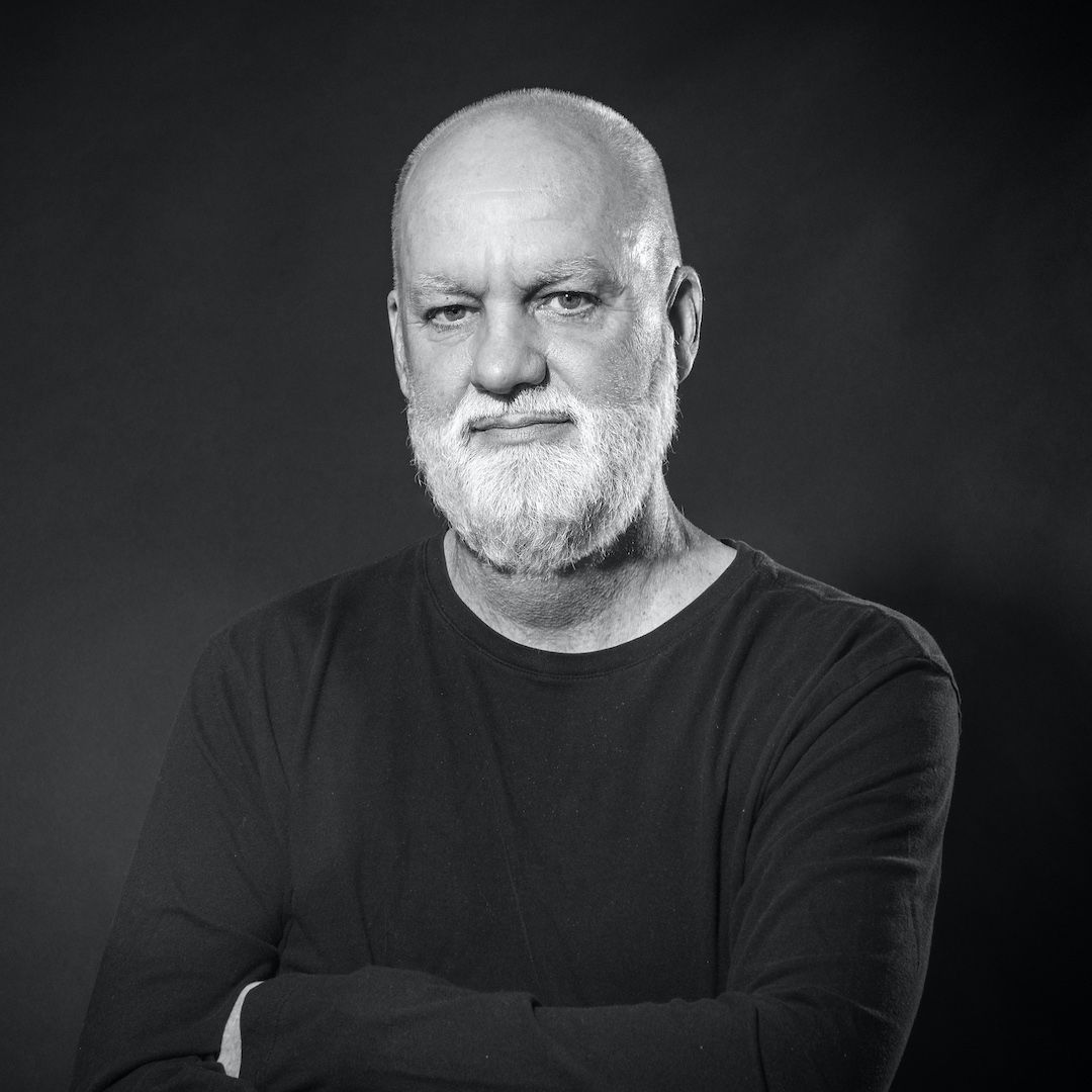 Black and white headshot of Andre Picard, healthcare keynote speaker