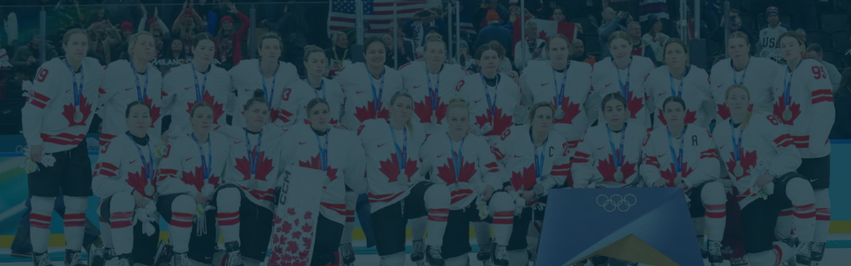Canada's Women's Hockey Team at Milano Cortina Olympic games.