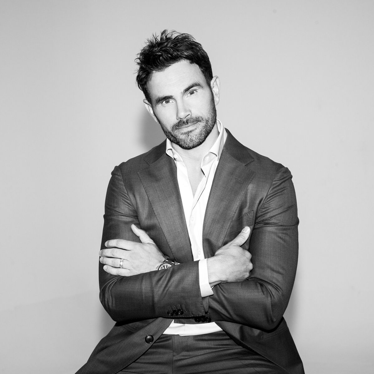 Black and white headshot of keynote speaker, Seth Mattison.